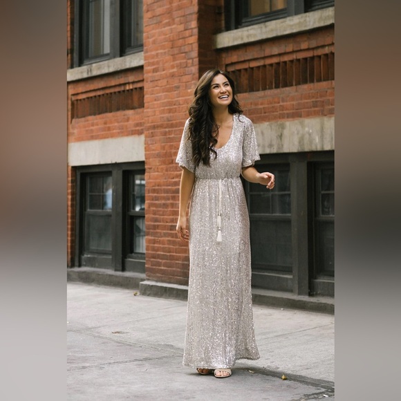 Morning Lavender Celia Sequin Dress - Picture 3 of 7